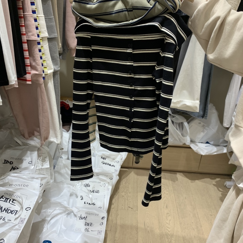 MEMOIRE韓國直郵女裝新款熱賣推薦人氣26春夏職業長袖T恤MEMOIRE長袖T恤圖色3