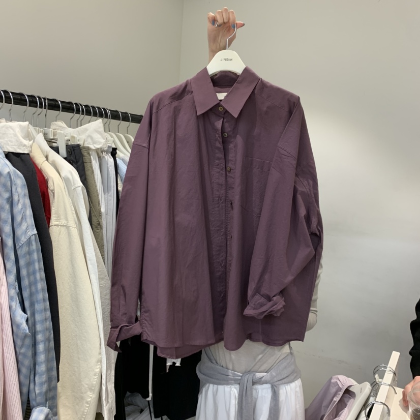 JINSIM韓國代購女裝新款休閑人氣熱賣職業時尚襯衫蕾絲衫JINSIM襯衫/蕾絲衫圖色3