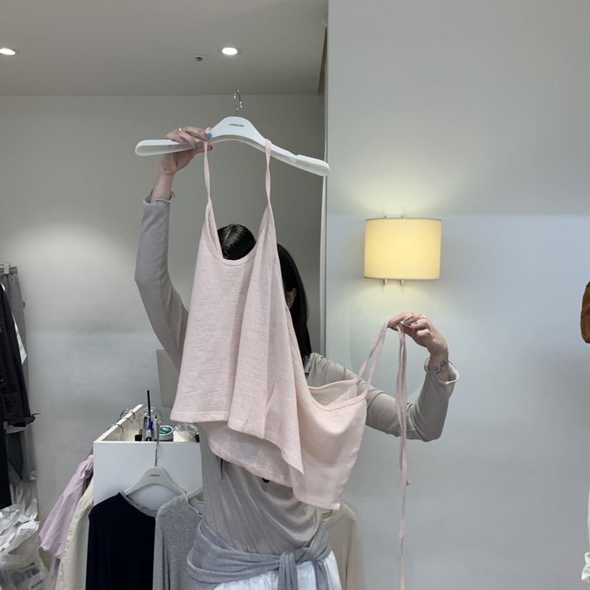 JINSIM韓國直郵實拍女裝新品熱賣人氣休閑吊帶背心不含內搭JINSIM吊帶/背心圖色3