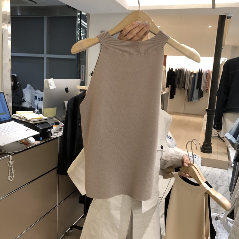 W AND J韓國東大門直郵女士新款人氣時尚26春夏吊帶背心W AND J吊帶/背心