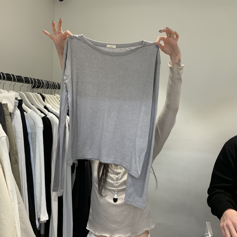 JINSIM韓國直郵實拍女裝新品人氣熱賣職業推薦休閑長袖T恤JINSIM長袖T恤圖色2