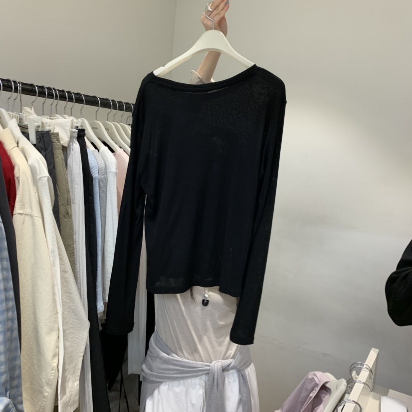 JINSIM韓國直郵實拍女裝新品人氣熱賣職業推薦休閑長袖T恤JINSIM長袖T恤圖色3