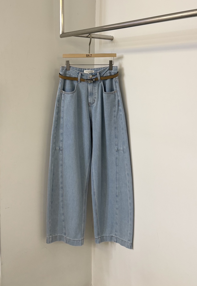 TWENTY FOUR SEVEN24-7韓國東大門代購女士新品時尚休閑褲含腰帶TEWNTY FOUR SEVEN24-7休閑褲圖色2