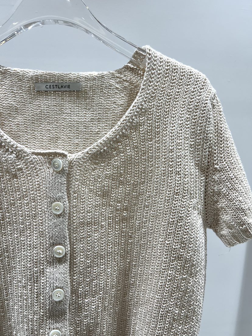 CESTLAVIE韓國直郵實拍女裝新款熱賣26春夏職業針織衫開衫CESTLAVIE針織衫