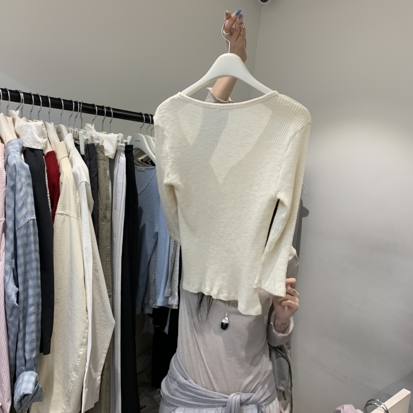 JINSIM韓國直郵女裝新款時尚26春夏休閑職業熱賣人氣長袖T恤JINSIM長袖T恤