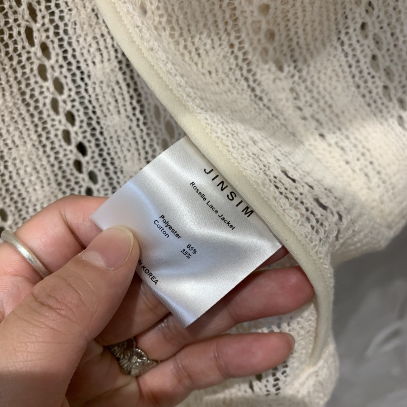 JINSIM韓國東大門代購女裝新款時尚熱賣襯衫蕾絲衫蕾絲開衫JINSIM襯衫/蕾絲衫