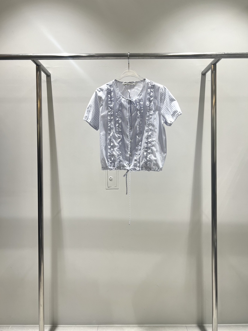 CESTLAVIE韓國直郵實拍女士新品推薦職業襯衫蕾絲衫荷葉邊CESTLAVIE襯衫/蕾絲衫圖色2