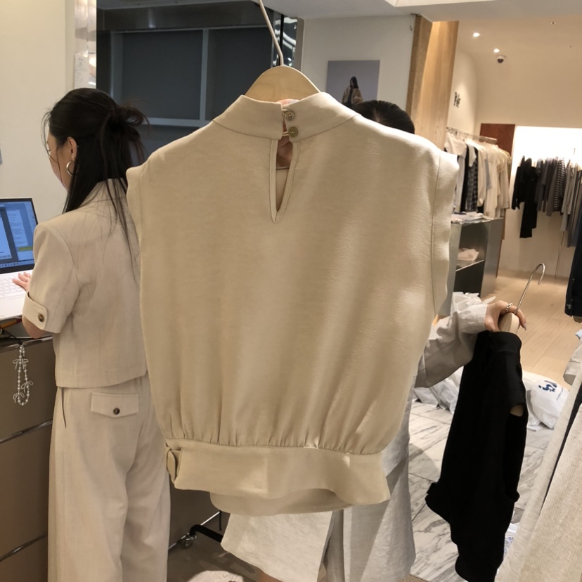 W AND J韓國東大門直郵女士新款26春夏休閑熱賣吊帶背心W AND J吊帶/背心