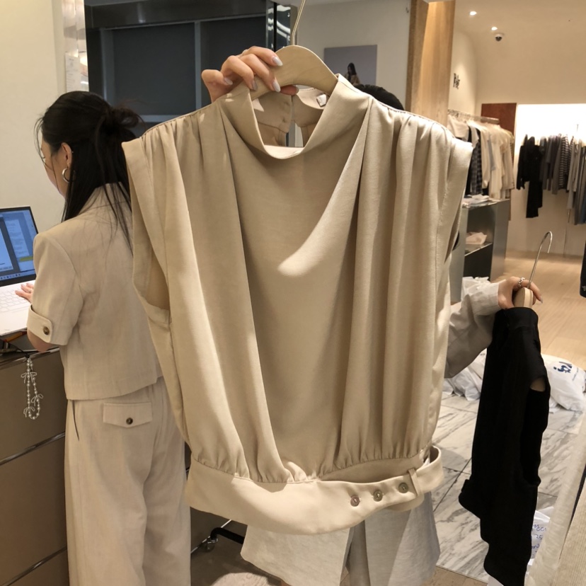 W AND J韓國東大門直郵女士新款26春夏休閑熱賣吊帶背心W AND J吊帶/背心圖色1