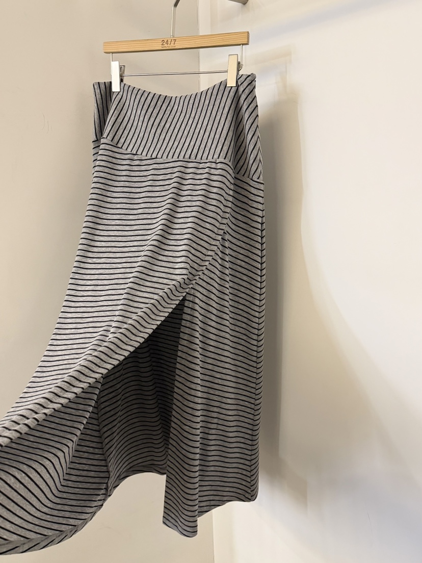 TWENTY FOUR SEVEN24-7韓國代購女士新款職業長裙條紋TEWNTY FOUR SEVEN24-7長裙