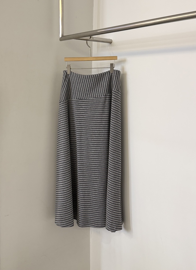 TWENTY FOUR SEVEN24-7韓國代購女士新款職業長裙條紋TEWNTY FOUR SEVEN24-7長裙