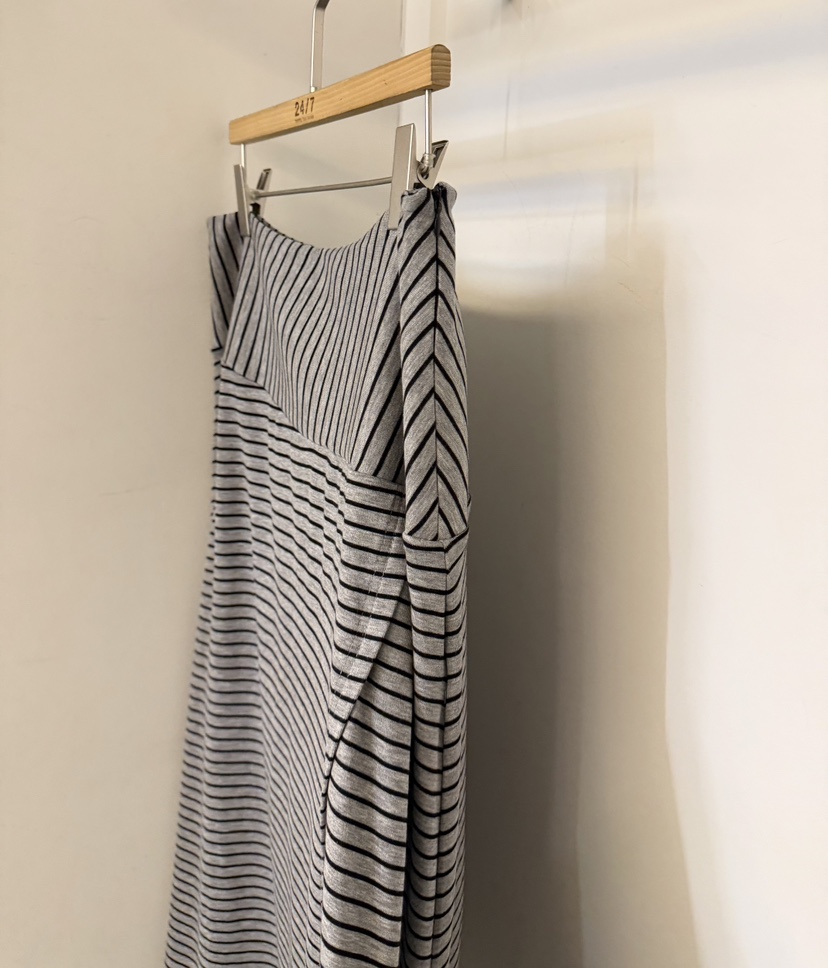 TWENTY FOUR SEVEN24-7韓國代購女士新款職業長裙條紋TEWNTY FOUR SEVEN24-7長裙