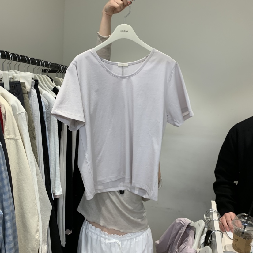 JINSIM韓國東大門代購女士新款休閑職業人氣推薦時尚26春夏T恤JINSIMT恤圖色1