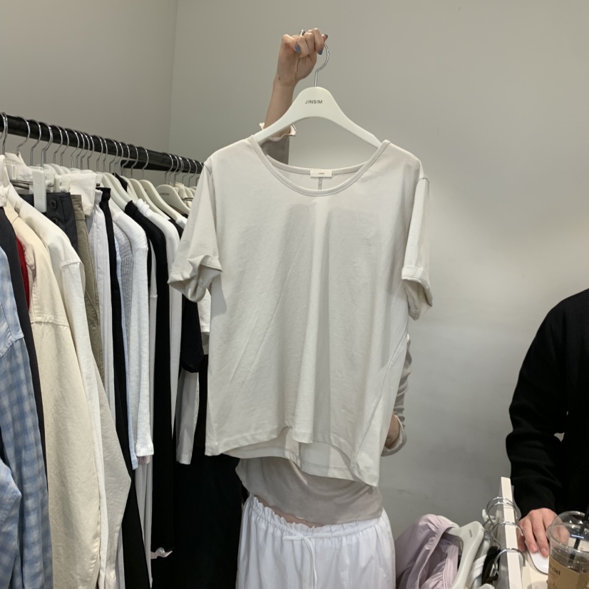 JINSIM韓國東大門代購女士新款休閑職業人氣推薦時尚26春夏T恤JINSIMT恤圖色3