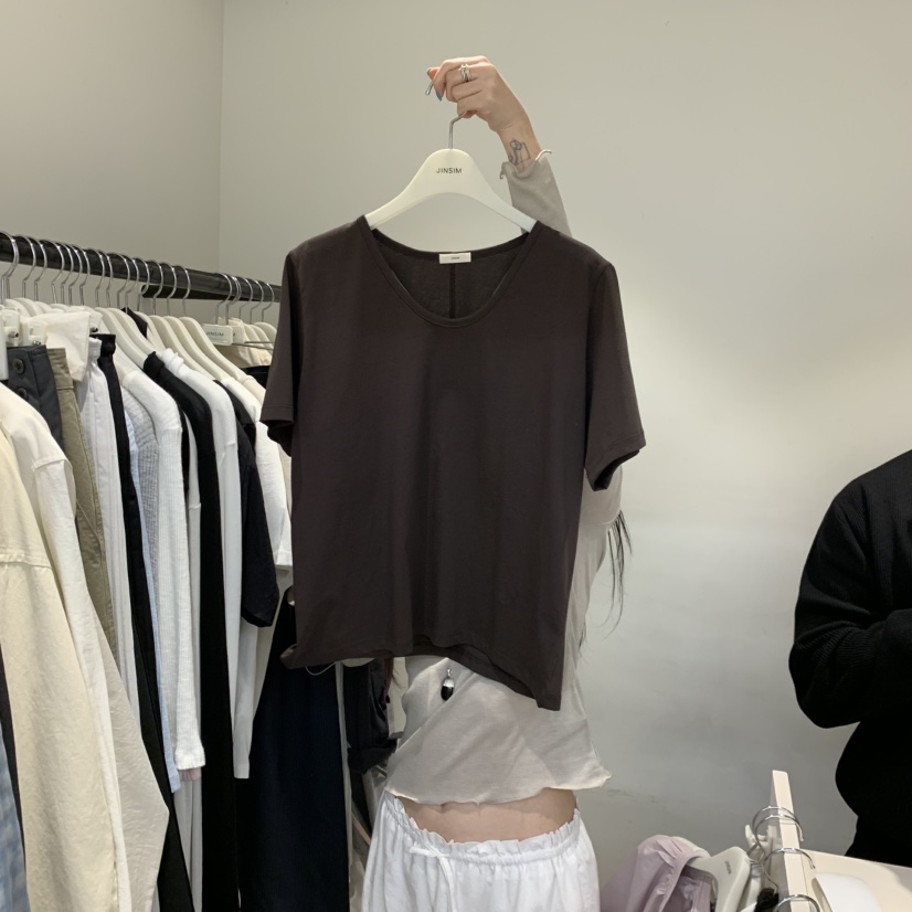 JINSIM韓國東大門代購女士新款休閑職業人氣推薦時尚26春夏T恤JINSIMT恤圖色5