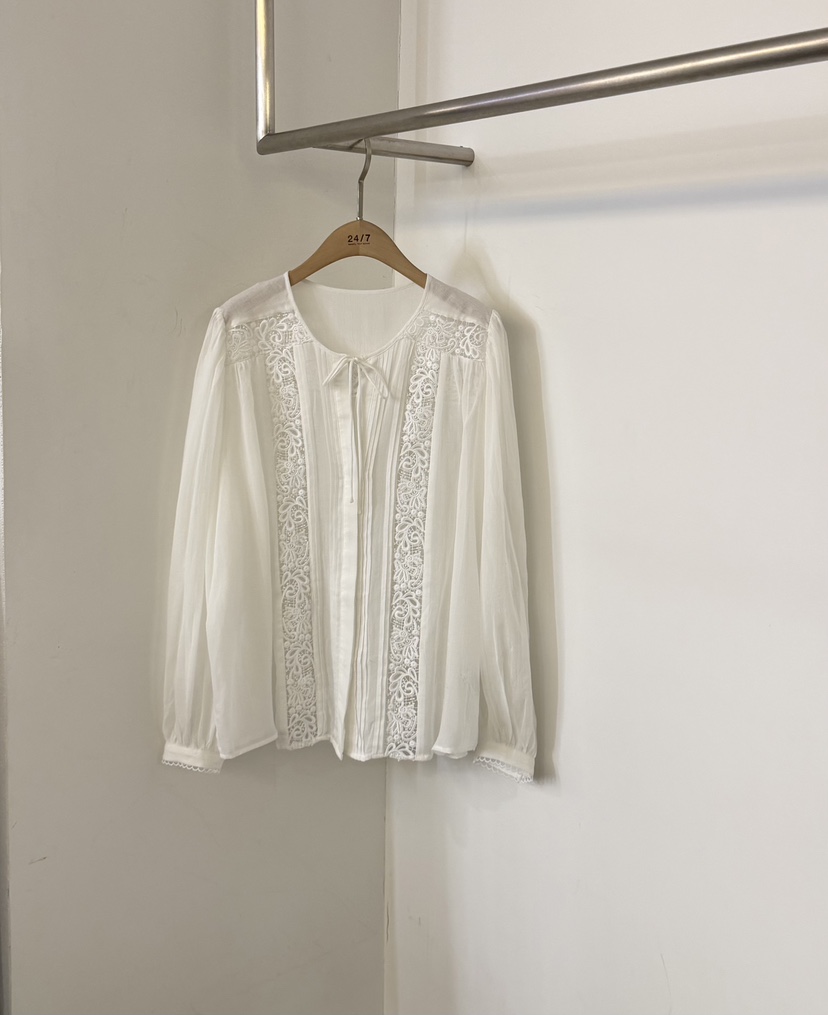 TWENTY FOUR SEVEN24-7韓國代購女士新款時尚襯衫蕾絲衫TEWNTY FOUR SEVEN24-7襯衫/蕾絲衫圖色1