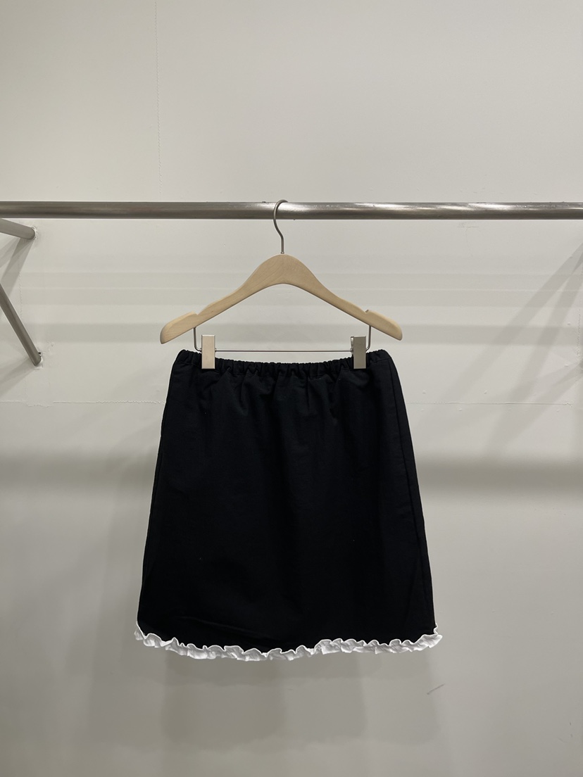 FIFTY韓國東大門直郵女士新款休閑熱賣26春夏時尚人氣短裙FIFTY短裙圖色2黑色