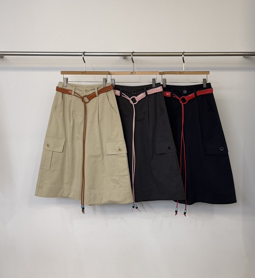 TWENTY FOUR SEVEN24-7韓國代購女士新品26春夏短褲含腰帶TEWNTY FOUR SEVEN24-7短褲