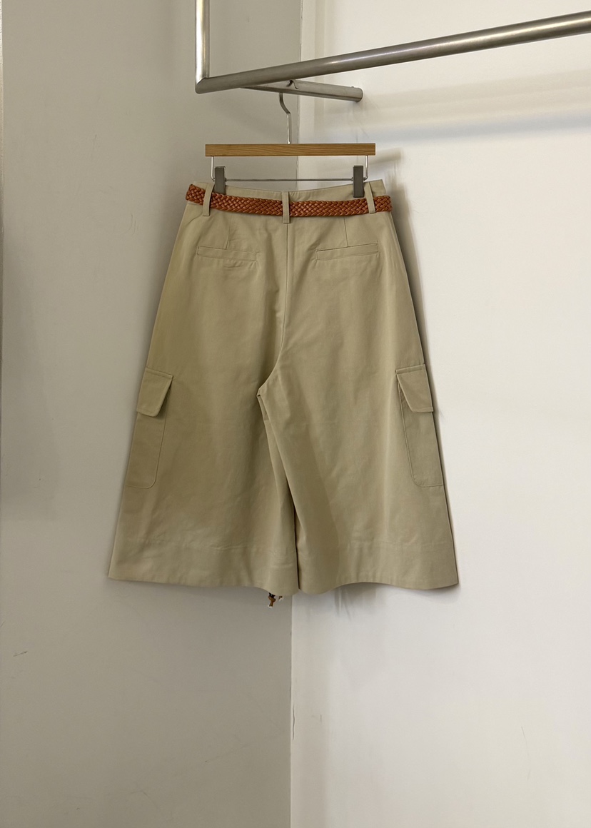 TWENTY FOUR SEVEN24-7韓國代購女士新品26春夏短褲含腰帶TEWNTY FOUR SEVEN24-7短褲