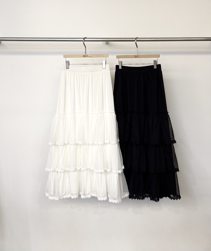 TWENTY FOUR SEVEN24-7韓國東大門代購女士新款推薦長裙雪紡TEWNTY FOUR SEVEN24-7長裙