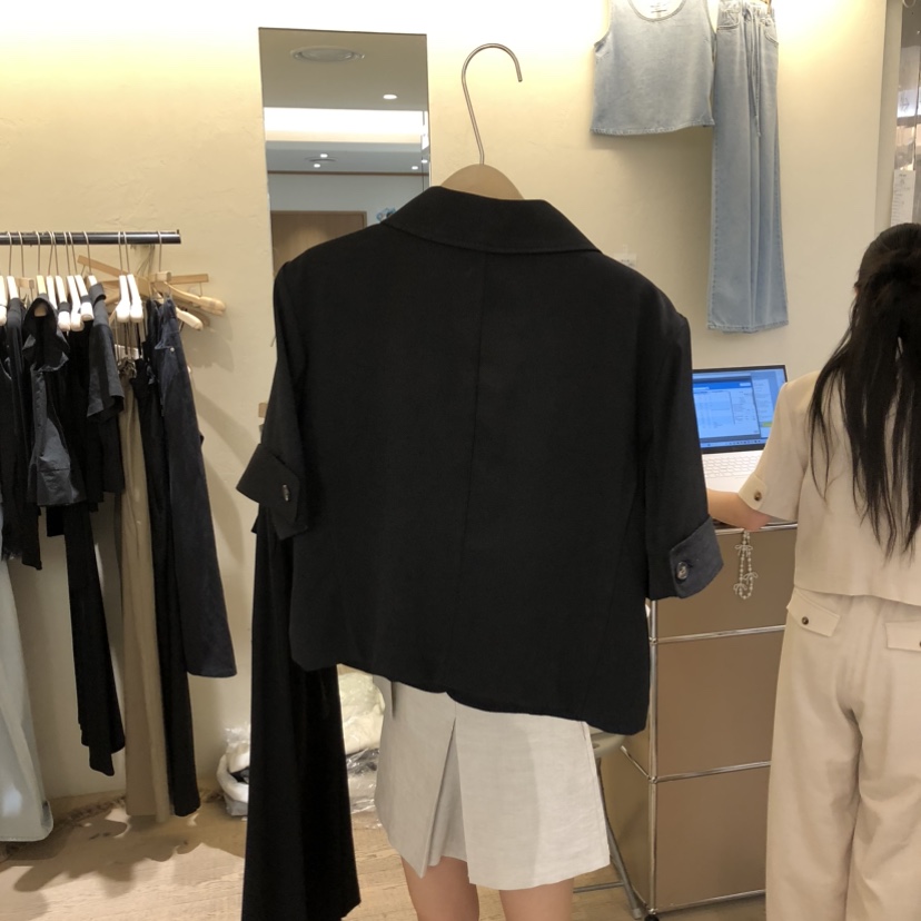 W AND J韓國代購女士新品推薦人氣職業26春夏熱賣休閑夾克W AND J夾克