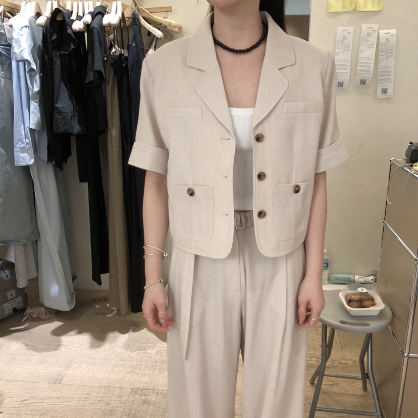 W AND J韓國代購女士新品推薦人氣職業26春夏熱賣休閑夾克W AND J夾克圖色2