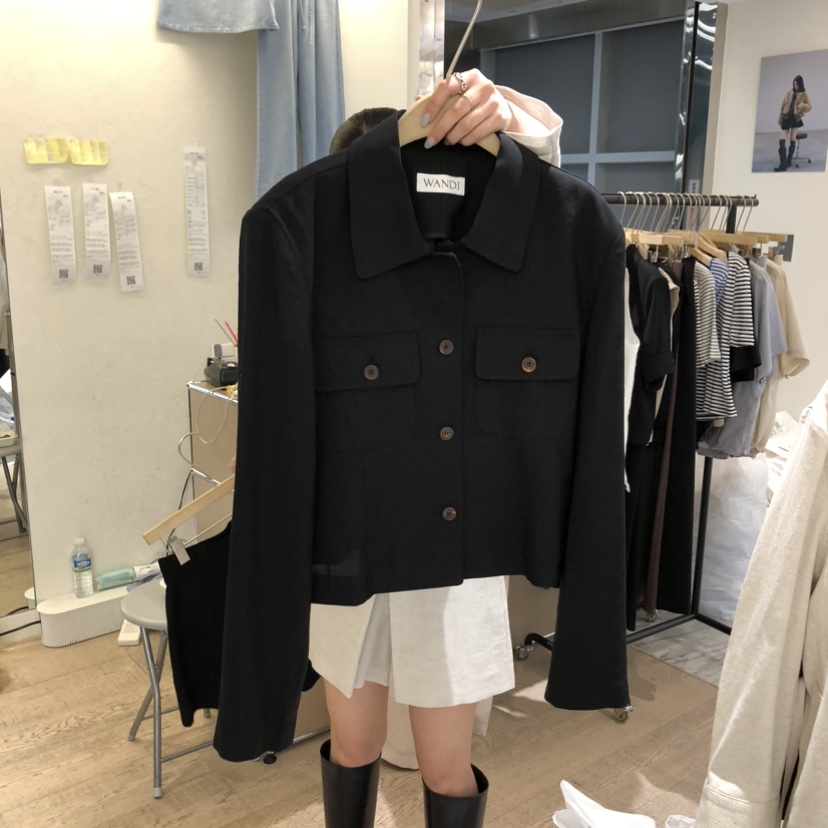 W AND J韓國代購女士新款推薦時尚人氣熱賣26春夏職業夾克W AND J夾克圖色1