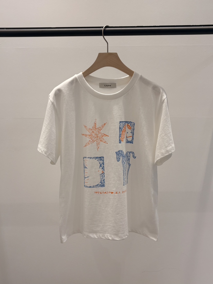 LAIVE韓國東大門直郵女士新品職業休閑時尚人氣推薦26春夏T恤LAIVET恤圖色1