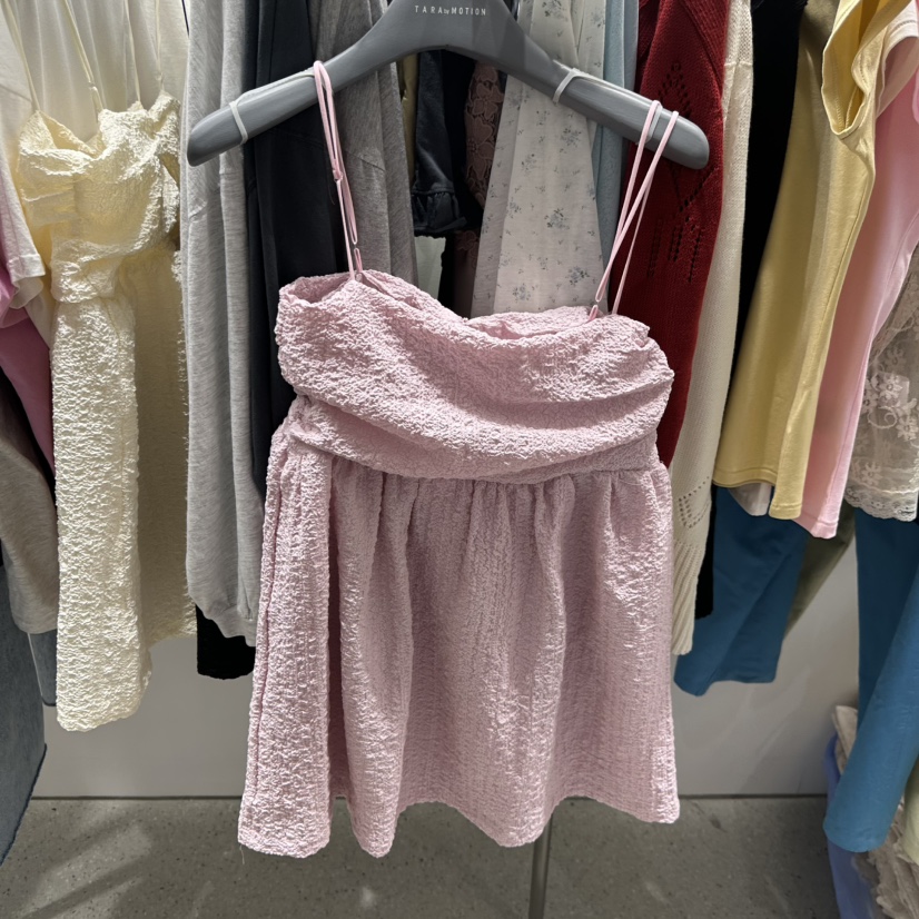 TARABY MOTION韓國東大門代購女士新款人氣吊帶背心泡泡袖TARABY MOTION吊帶/背心圖色2