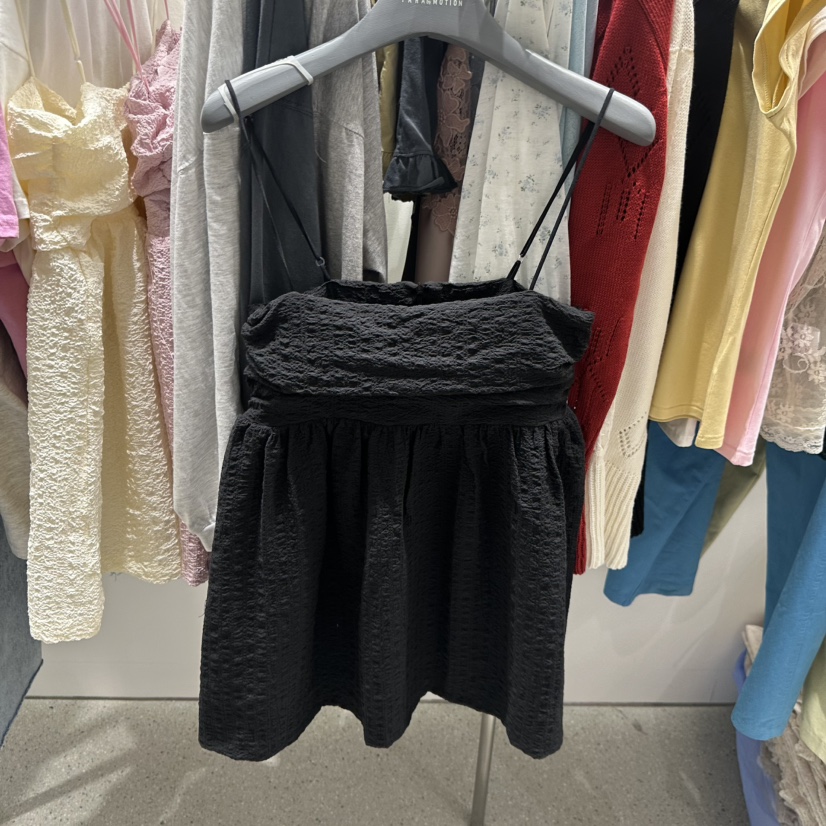 TARABY MOTION韓國東大門代購女士新款人氣吊帶背心泡泡袖TARABY MOTION吊帶/背心圖色3