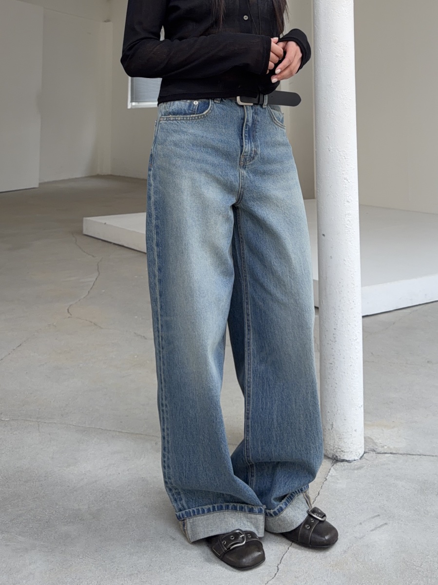 ACME韓國代購女士新款時尚職業26春夏熱賣推薦人氣牛仔褲ACME牛仔褲