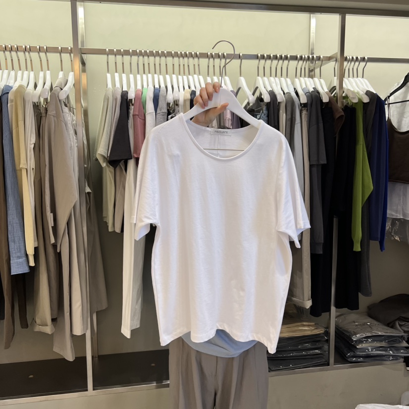 FAVE/FAVOURITE韓國代購女裝新品熱賣推薦26春夏職業T恤FAVE/FAVOURITET恤圖色1