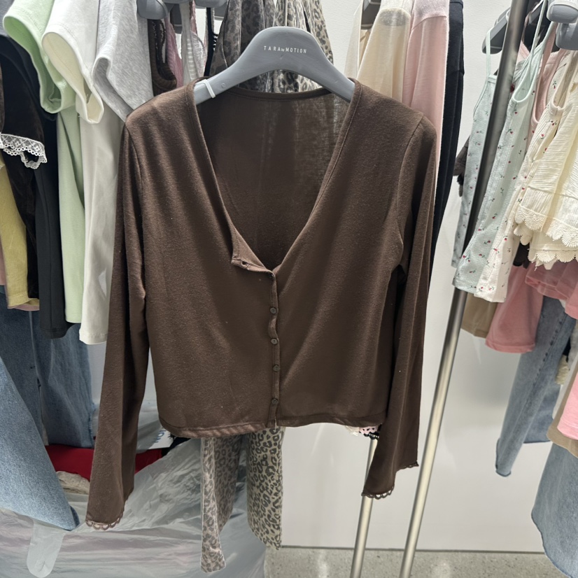 TARABY MOTION韓國東大門代購女裝新款休閑針織衫寬松開衫TARABY MOTION針織衫圖色2