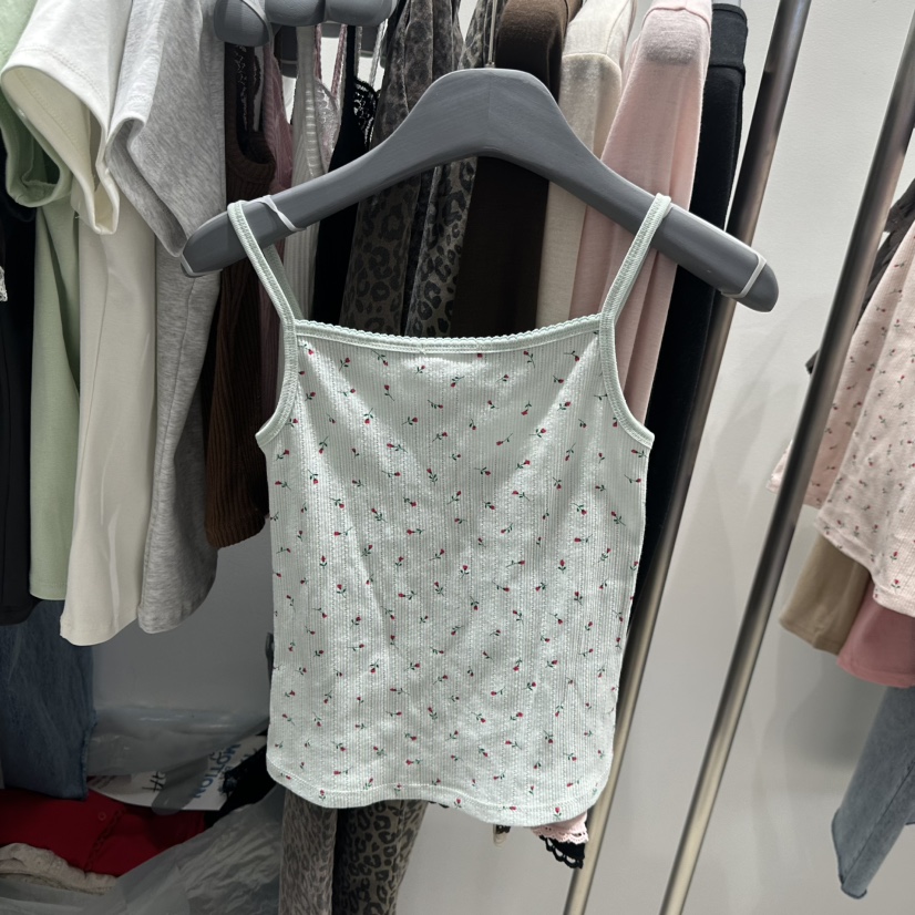 TARABY MOTION韓國直郵女士新品人氣時尚休閑吊帶背心鏤空TARABY MOTION吊帶/背心