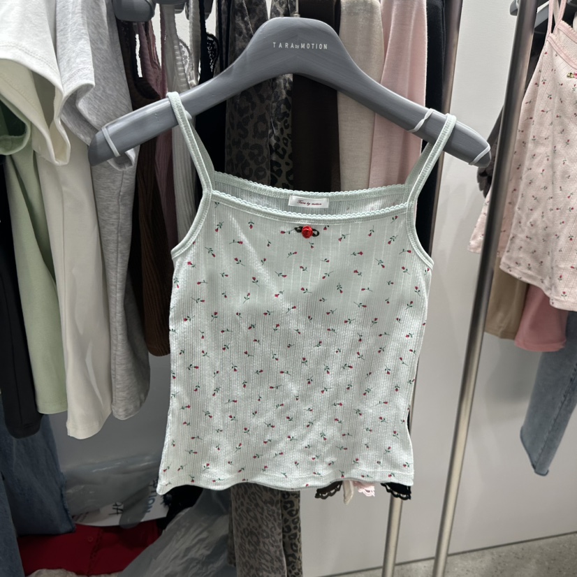 TARABY MOTION韓國直郵女士新品人氣時尚休閑吊帶背心鏤空TARABY MOTION吊帶/背心圖色1