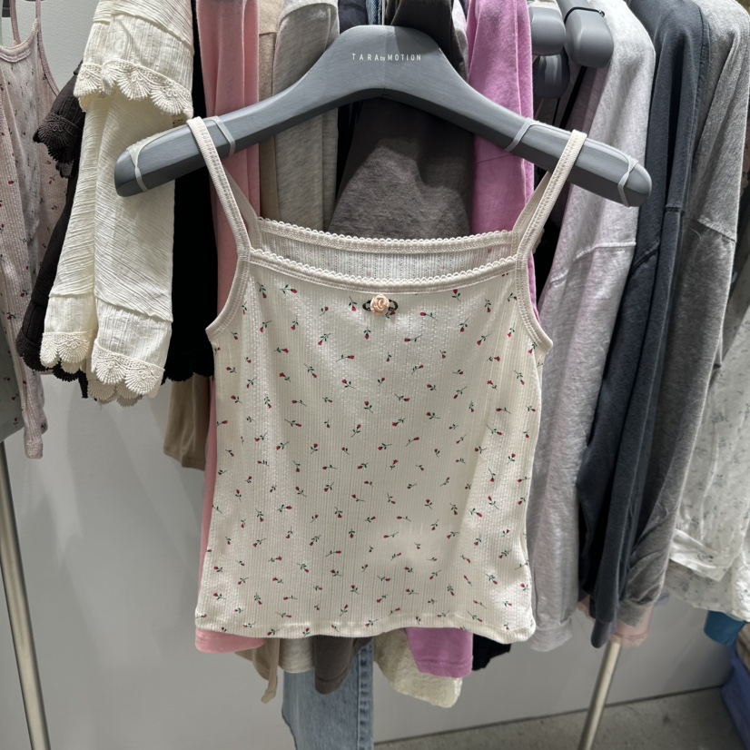 TARABY MOTION韓國直郵女士新品人氣時尚休閑吊帶背心鏤空TARABY MOTION吊帶/背心圖色3