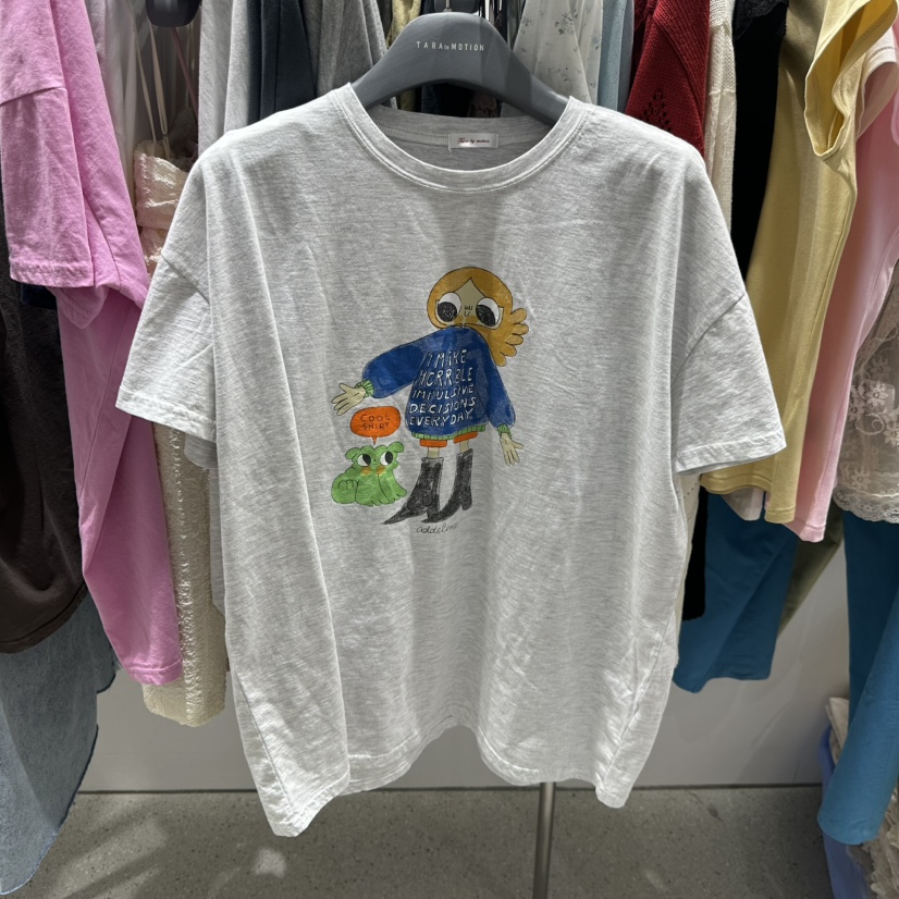 TARABY MOTION韓國代購女裝新款推薦職業26春夏人氣時尚T恤TARABY MOTIONT恤圖色2