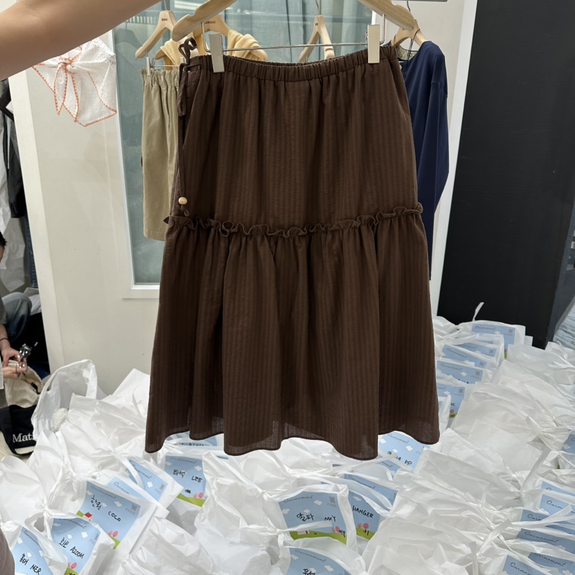 OURMOMENT韓國直郵女士新品時尚人氣26春夏休閑熱賣推薦長裙OURMOMENT長裙