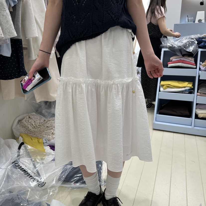 OURMOMENT韓國直郵女士新品時尚人氣26春夏休閑熱賣推薦長裙OURMOMENT長裙圖色2