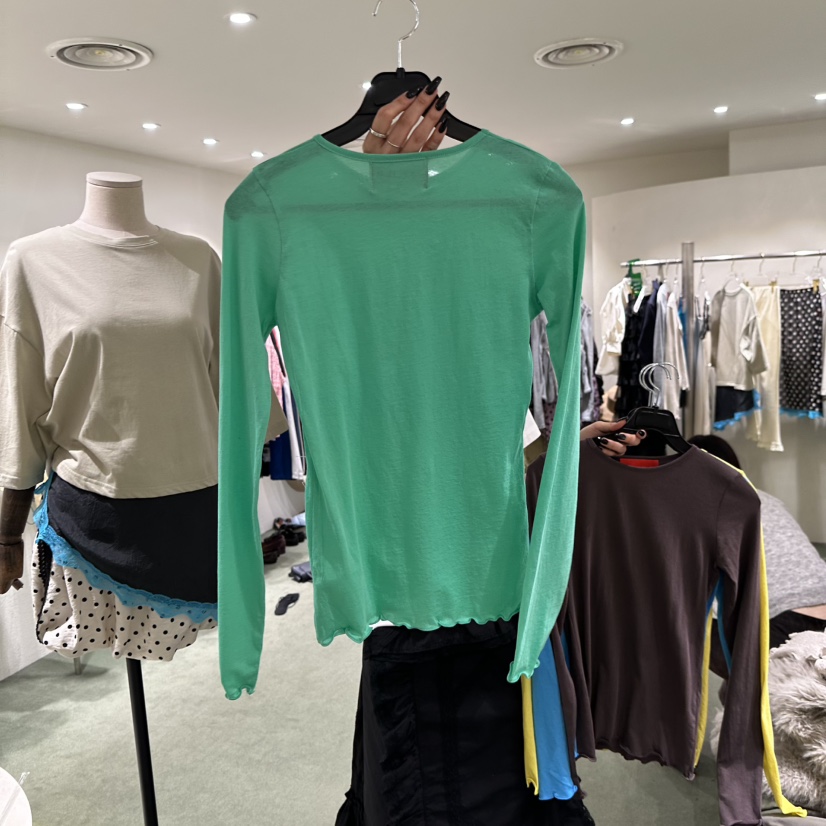 JERRY HALL-P韓國東大門直郵女裝新款26春夏長袖T恤不含內搭JERRY HALL長袖T恤