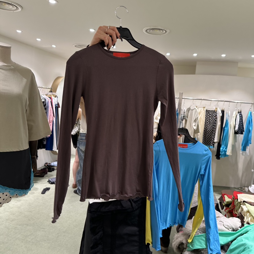 JERRY HALL-P韓國東大門直郵女裝新款26春夏長袖T恤不含內搭JERRY HALL長袖T恤圖色2