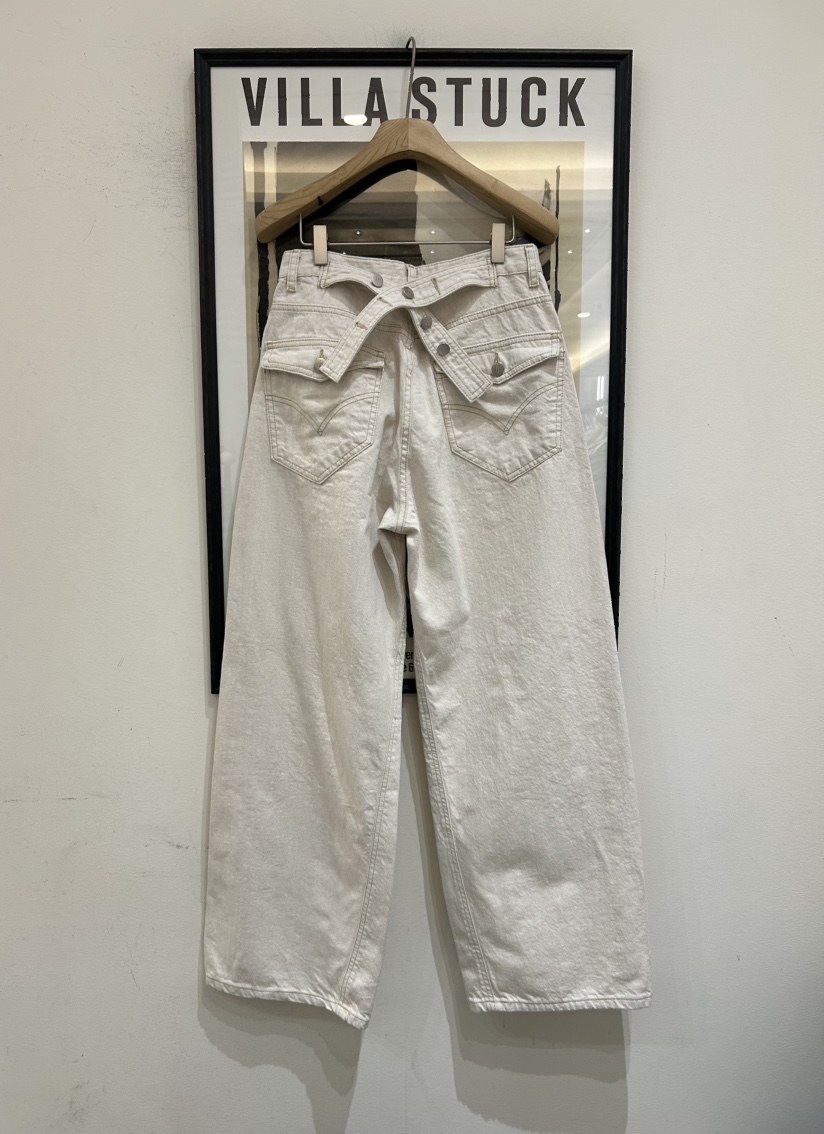 SUNDER MARKET韓國東大門直郵女士新品休閑職業休閑褲腰帶SUNDER MARKET休閑褲