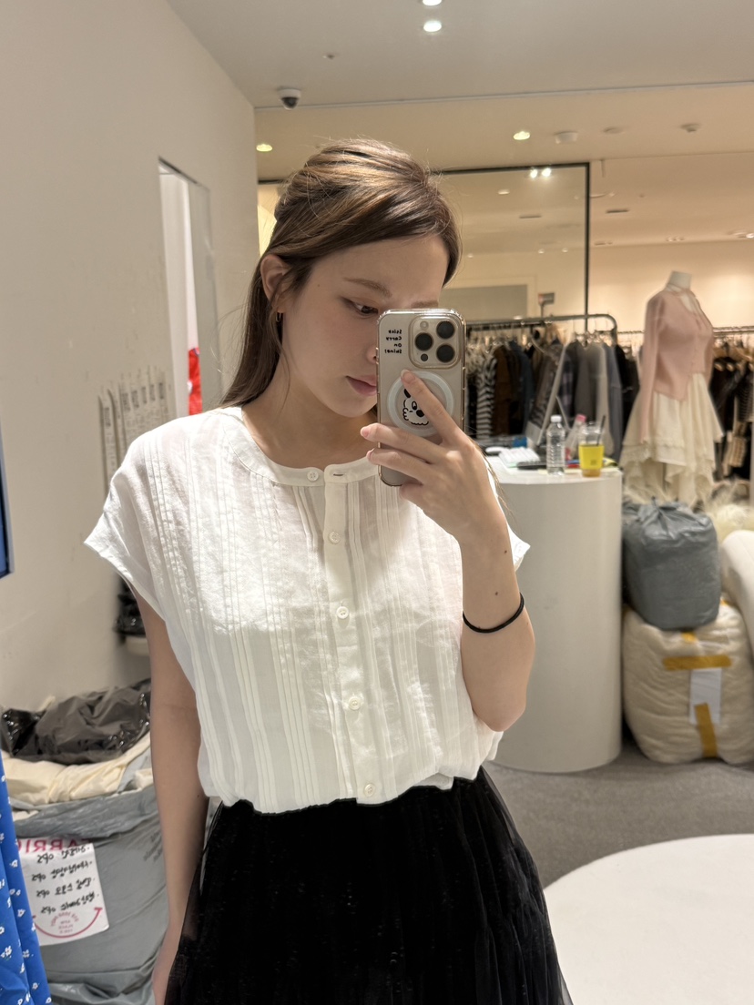 FABRIC韓國東大門代購女士新款休閑熱賣推薦人氣襯衫蕾絲衫FABRIC襯衫/蕾絲衫