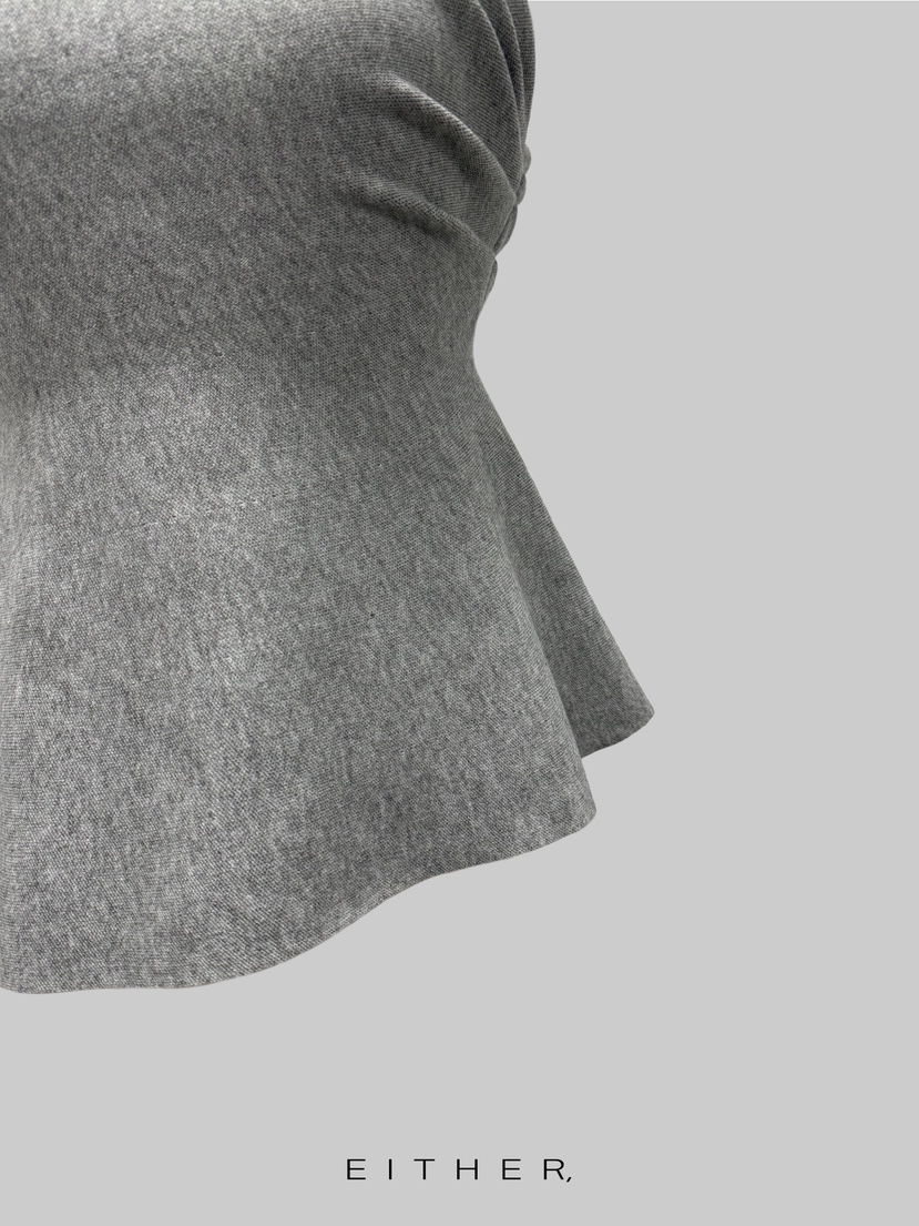 EITHER韓國代購女裝新品時尚人氣熱賣休閑襯衫蕾絲衫荷葉邊EITHER襯衫/蕾絲衫