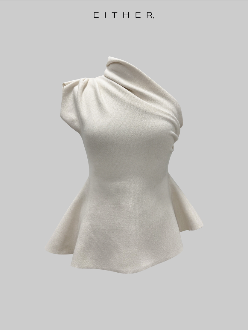 EITHER韓國代購女裝新品時尚人氣熱賣休閑襯衫蕾絲衫荷葉邊EITHER襯衫/蕾絲衫圖色1