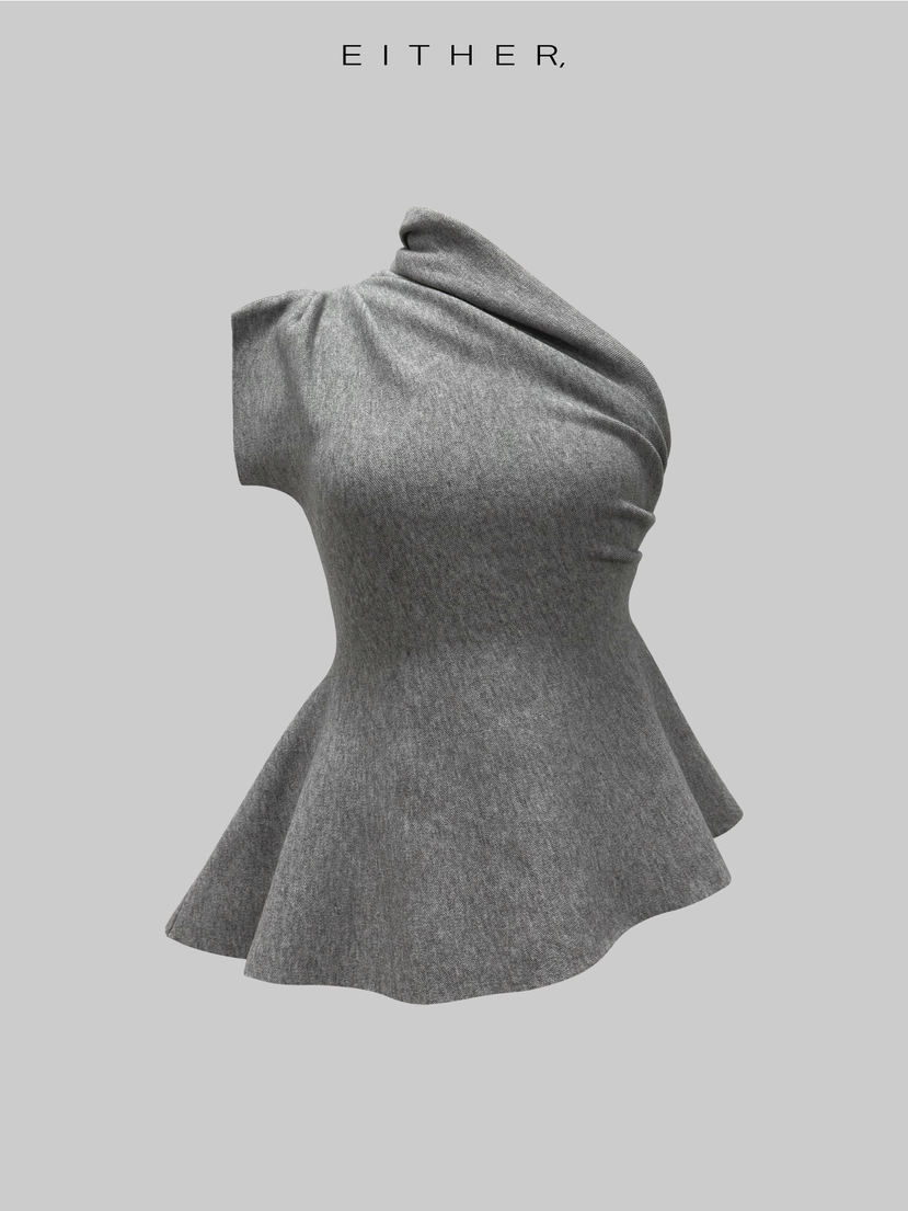 EITHER韓國代購女裝新品時尚人氣熱賣休閑襯衫蕾絲衫荷葉邊EITHER襯衫/蕾絲衫圖色2