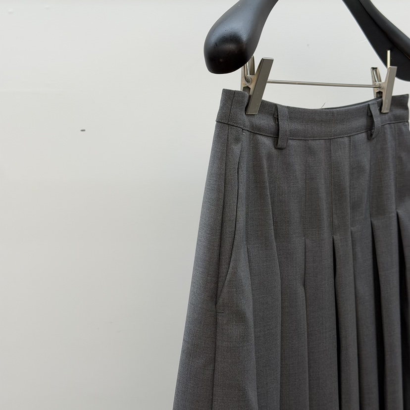 ID韓國代購女裝新款休閑職業時尚人氣半身裙中短裙喇叭褶裥ID半身裙/中短裙