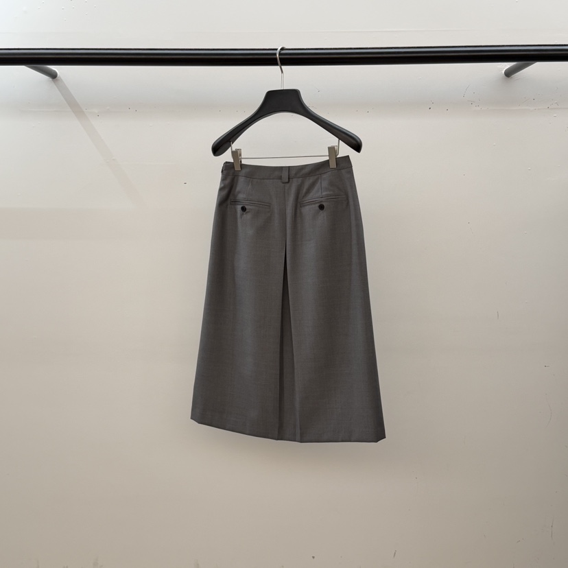 ID韓國代購女裝新款休閑職業時尚人氣半身裙中短裙喇叭褶裥ID半身裙/中短裙