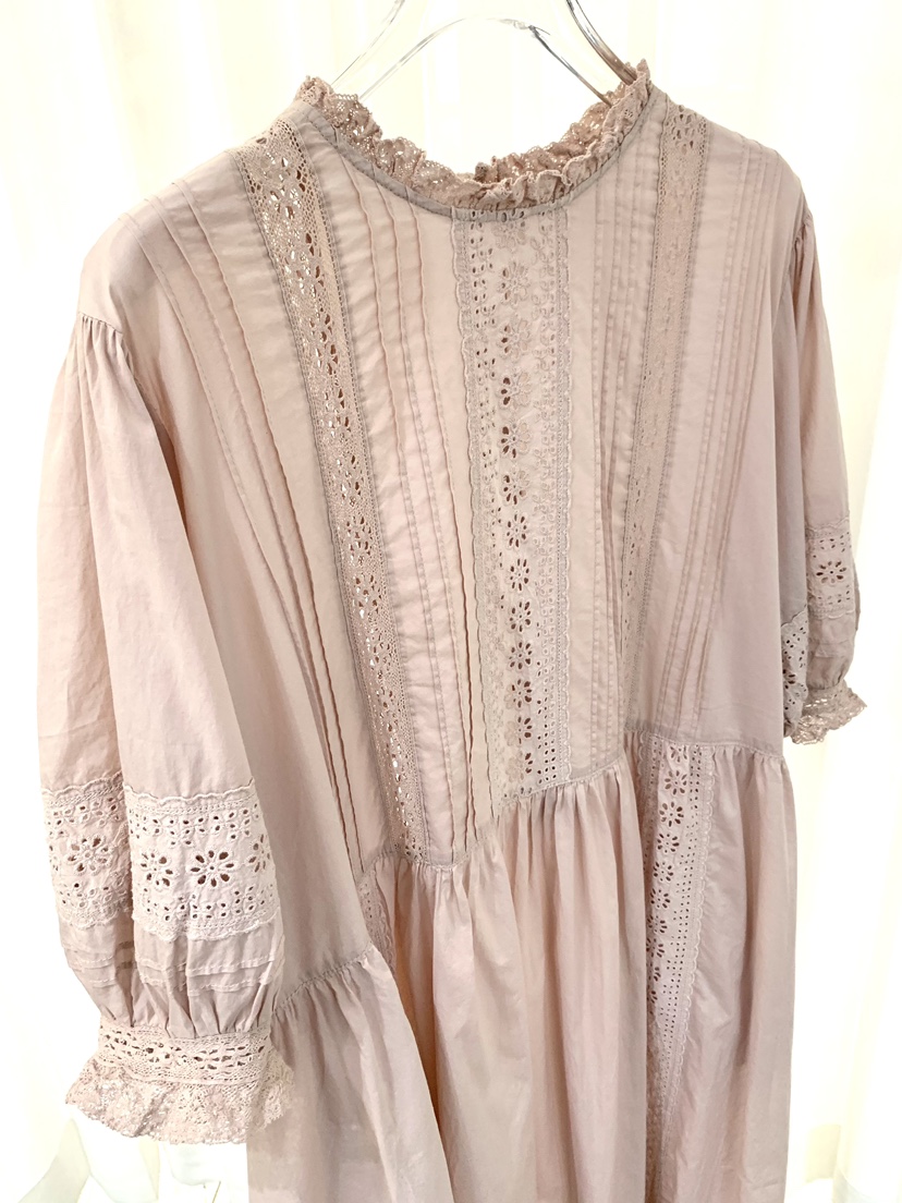 FABRIC韓國東大門代購女士新品熱賣時尚休閑人氣連衣裙蕾絲FABRIC連衣裙