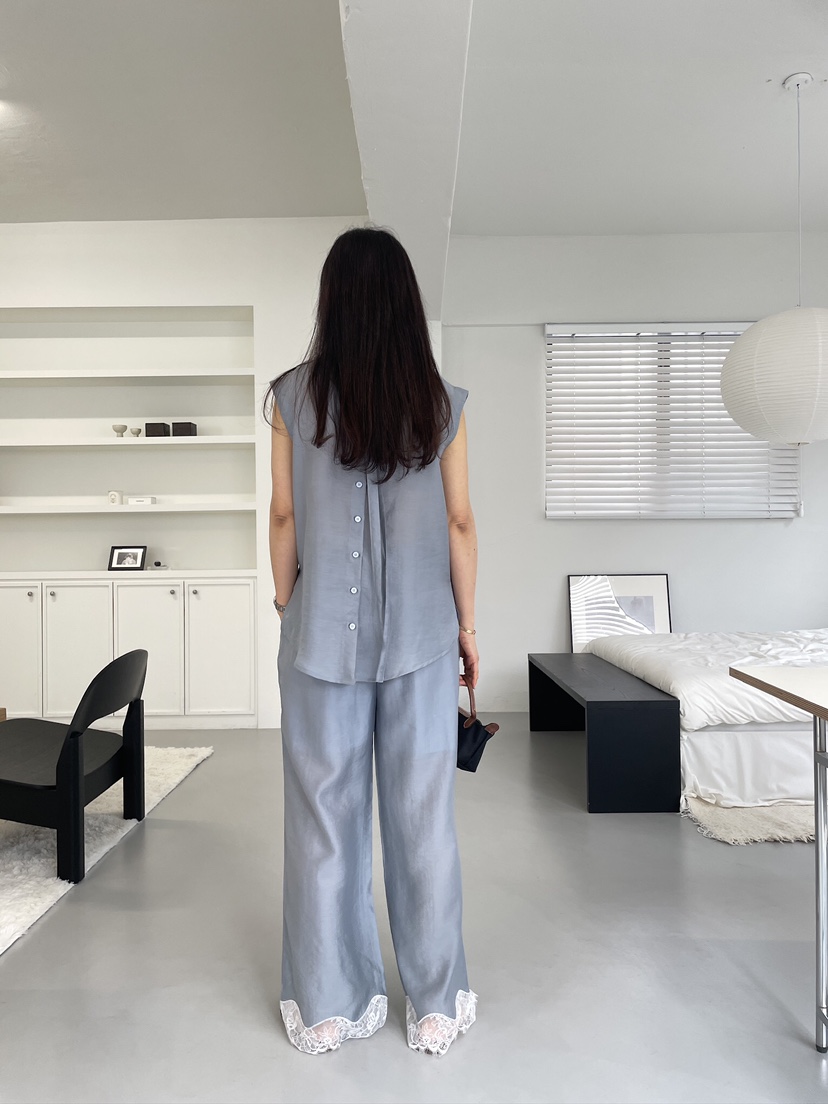 EDITION-P韓國直郵實拍女士新款休閑人氣襯衫蕾絲衫雙面EDITION/CHAHEE襯衫/蕾絲衫